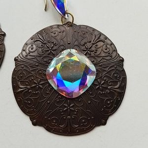 GASOLINE GLAMOUR Jewelry - GYPSY queen MEDALLION XL OPAL EARRINGS NEW GASOLINE GLAMOUR Jewelry - GYPSY queen MEDALLION XL OPAL EARRINGS NEW